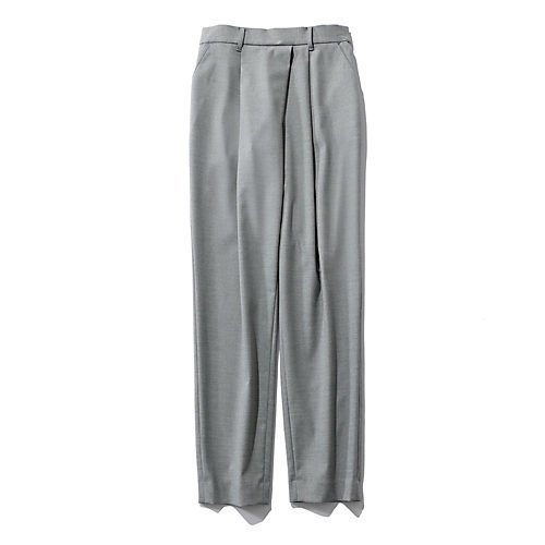 【イーバイエクラ/E by eclat】の前タックテーパードパンツ インテリア・キッズ・メンズ・レディースファッション・服の通販 founy(ファニー) 　ファッション　Fashion　レディースファッション　Fashion for Women　パンツ　Pants & Trousers　洗える　Machine Washable　グレー|ID: prp329100003014765 ipo3291000000034956753