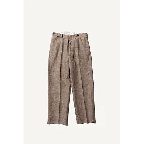 【アプレッセ/A.PRESSE / MEN】のDead Stock Linen Trousers 人気、トレンドファッション・服の通販 founy(ファニー) 　ファッション　Fashion　メンズファッション　MEN　サスペンダー　Suspenders　シャンブレー　Chambray　ジャケット　Jacket　ストライプ　Stripe　テーパード　Tapered　ネップ　Nep Yarn　プリント　Print　リネン　Linen　ループ　Loop　ワーク　Work　ヴィンテージ　Vintage　 other-1|ID: prp329100003046626 ipo3291000000028685195