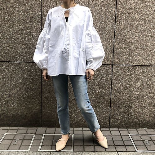 【エクラ/eclat】の前後2WAYブラウス 人気、トレンドファッション・服の通販 founy(ファニー) 　ファッション　Fashion　レディースファッション　WOMEN　トップス・カットソー　Tops/Tshirt　シャツ/ブラウス　Shirts/Blouses　ギャザー　Gather　スタンド　Stand　人気　Popularity　別注　Special Order　洗える　Washable　other-2|ID: prp329100003047111 ipo3291000000031305469