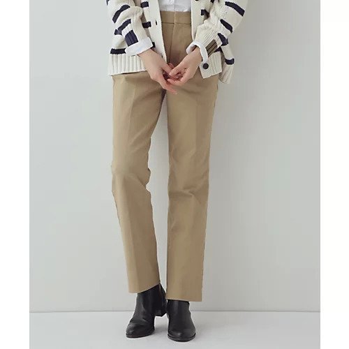 【ヒューマンウーマン/HUMAN WOMAN】のスッキリ細身フレアパンツ インテリア・キッズ・メンズ・レディースファッション・服の通販 founy(ファニー) 　ファッション　Fashion　レディースファッション　Fashion for Women　パンツ　Pants & Trousers　おすすめ　Recommended / Our Picks　スタンダード　Standard, Basic　センター　Center, Center Line　トレーナー　Sweatshirt, Trainer　フレア　Flare, Flared　ロング　Long, Long-Length　ベージュ|ID: prp329100003069977 ipo3291000000034991978