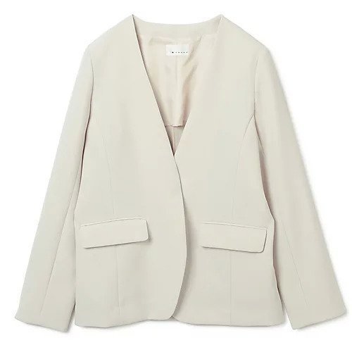 【エムセブンデイズ/M7days】のノーカラージャケット インテリア・キッズ・メンズ・レディースファッション・服の通販 founy(ファニー) 　ファッション　Fashion　レディースファッション　Fashion for Women　アウター　Coat / Outerwear Collection　レディースジャケット・軽アウター　Jackets　ノーカラージャケット / シンプル上品コーデ　Collarless Jackets　シンプル　Simple, Minimal　ジャケット　Jacket, Outerwear　スーツ　Suit, Formalwear　洗える　Machine Washable　ベージュ|ID: prp329100003080583 ipo3291000000034942709