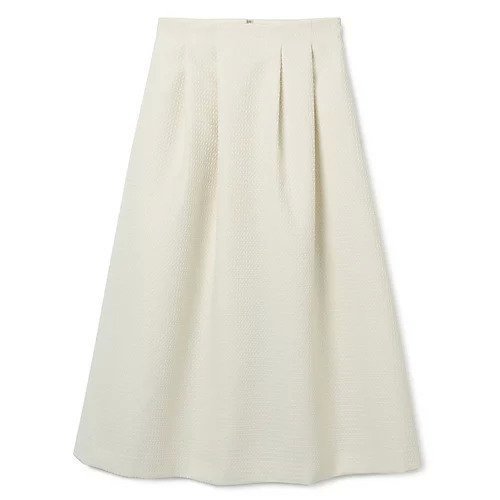 【エムセブンデイズ/M7days】のジャカードタックスカート インテリア・キッズ・メンズ・レディースファッション・服の通販 founy(ファニー) 　ファッション　Fashion　レディースファッション　Fashion for Women　スカート　Skirts　シンプル　Simple, Minimal　ジャケット　Jacket, Outerwear　スウェット / スエット　Sweatshirt, Sweatwear　バランス　Balance, Style Balance　パーカー　Hoodie, Parka　フォーマル　Formal, Dressy　洗える　Machine Washable　クリーム|ID: prp329100003080896 ipo3291000000034955073