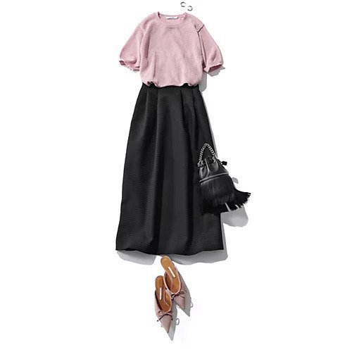 【エムセブンデイズ/M7days】のジャカードタックスカート 人気、トレンドファッション・服の通販 founy(ファニー) 　ファッション　Fashion　レディースファッション　Fashion for Women　スカート　Skirts　シンプル　Simple, Minimal　ジャケット　Jacket, Outerwear　スウェット / スエット　Sweatshirt, Sweatwear　バランス　Balance, Style Balance　パーカー　Hoodie, Parka　フォーマル　Formal, Dressy　洗える　Machine Washable　other-2|ID: prp329100003080896 ipo3291000000034955076