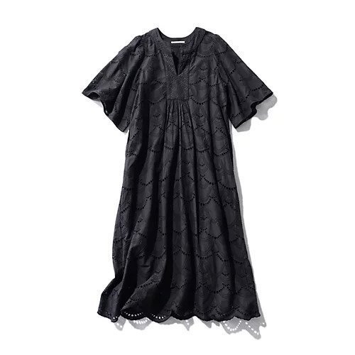 【ヌキテパ/NE QUITTEZ PAS】のCOTTON VOILE DOT HEMLA DRESS 人気、トレンドファッション・服の通販 founy(ファニー) 　ファッション　Fashion　レディースファッション　WOMEN　ワンピース　Dress　ドレス　Party Dresses　インド　India　スリット　Slit　スリーブ　Sleeve　デコルテ　Decolletage　ドット　Dot　フレア　Flare　モチーフ　Motif　レース　Race　人気　Popularity　別注　Special Order　夏　Summer　定番　Standard　無地　Plain Color　other-3|ID: prp329100003095479 ipo3291000000031632868
