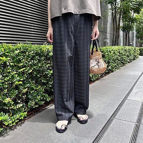 【スアデオ/suadeo】の【洗える】ギンガムチェックセミワイドパンツ 人気、トレンドファッション・服の通販 founy(ファニー) 　ファッション　Fashion　レディースファッション　WOMEN　パンツ　Pants　ギンガム　Gingham　ストレート　Straight　チェック　Check　ワイド　Wide　洗える　Washable　other-3|ID: prp329100003106926 ipo3291000000031257615
