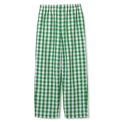 【スアデオ/suadeo】の【洗える】ギンガムチェックセミワイドパンツ インテリア・キッズ・メンズ・レディースファッション・服の通販 founy(ファニー) 　ファッション　Fashion　レディースファッション　Fashion for Women　パンツ　Pants & Trousers　ギンガム　Gingham, Gingham Fabric　ストレート　Straight, Straight Cut　チェック　Check, Plaid, Tartan　ワイド　Wide, Wide Fit　洗える　Machine Washable　グリーン×オフホワイト|ID: prp329100003106926 ipo3291000000034941672