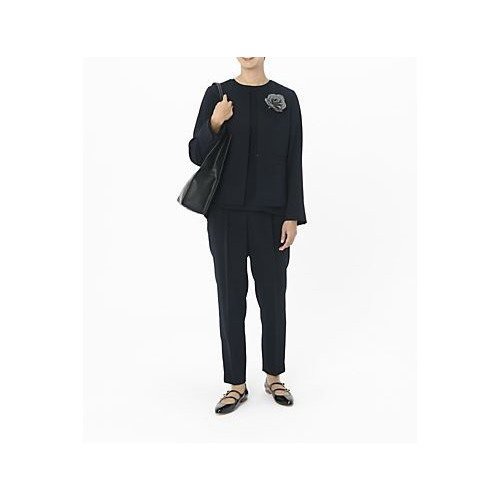 【トゥエルブクローゼット/12closet】の【12classe】【洗える】ノーカラージャケット 人気、トレンドファッション・服の通販 founy(ファニー) 　ファッション　Fashion　レディースファッション　Fashion for Women　アウター　Coat / Outerwear Collection　レディースジャケット・軽アウター　Jackets　ノーカラージャケット / シンプル上品コーデ　Collarless Jackets　インナー　Innerwear　コンパクト　Compact, Small Size　シンプル　Simple, Minimal　ジャケット　Jacket, Outerwear　タートルネック　Turtleneck, High Neck　フリル　Frill, Ruffle　洗える　Machine Washable　other-2|ID: prp329100003137660 ipo3291000000031260497