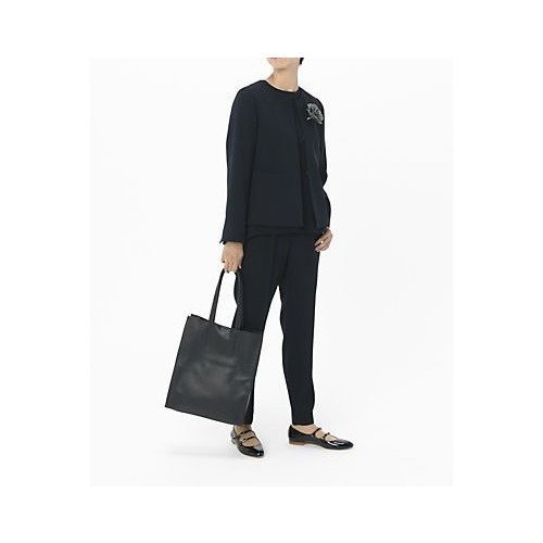 【トゥエルブクローゼット/12closet】の【12classe】【洗える】ノーカラージャケット 人気、トレンドファッション・服の通販 founy(ファニー) 　ファッション　Fashion　レディースファッション　Fashion for Women　アウター　Coat / Outerwear Collection　レディースジャケット・軽アウター　Jackets　ノーカラージャケット / シンプル上品コーデ　Collarless Jackets　インナー　Innerwear　コンパクト　Compact, Small Size　シンプル　Simple, Minimal　ジャケット　Jacket, Outerwear　タートルネック　Turtleneck, High Neck　フリル　Frill, Ruffle　洗える　Machine Washable　other-3|ID: prp329100003137660 ipo3291000000031260499