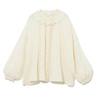【トゥエルブクローゼット/12closet】の【コラボ】【洗える】コットンカットボイル衿フリルブラウス エクリュ|ID: prp329100003138183 ipo3291000000034766647