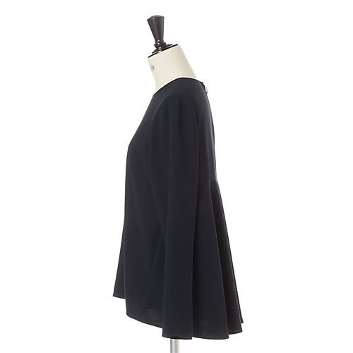【トゥエルブクローゼット/12closet】の【12classe】【洗える】切り替えフレアブラウス 人気、トレンドファッション・服の通販 founy(ファニー) 　ファッション　Fashion　レディースファッション　Fashion for Women　トップス・カットソー　Cut & Sew Tops　シャツ・ブラウス・オフィスカジュアル　Elegant Blouses & Button-Ups　おすすめ　Recommended / Our Picks　シンプル　Simple, Minimal　ドレープ　Drape, Draping Fabric　ネックレス　Necklace, Pendant Necklace　フレア　Flare, Flared　ブローチ　Brooch, Pin Brooch　ラウンド　Round, Round Neck　エレガント 上品　Elegant　洗える　Machine Washable　other-3|ID: prp329100003138184 ipo3291000000035651710