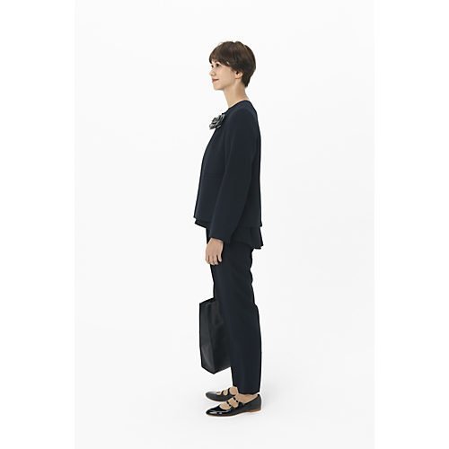 【トゥエルブクローゼット/12closet】の【12classe】【洗える】後ろゴムテーパードパンツ 人気、トレンドファッション・服の通販 founy(ファニー) 　ファッション　Fashion　レディースファッション　Fashion for Women　パンツ　Pants & Trousers　ギャザー　Gathered, Ruffled　センター　Center, Center Line　フラット　Flat, Flat Shoes　洗える　Machine Washable　other-3|ID: prp329100003142446 ipo3291000000031257635