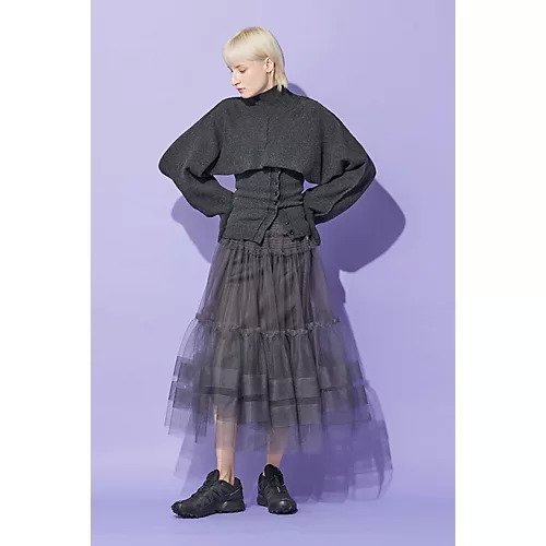 【チカ キサダ/CHIKA KISADA】のチュールスカート 人気、トレンドファッション・服の通販 founy(ファニー) 　ファッション　Fashion　レディースファッション　WOMEN　スカート　Skirt　2024年　2024　2024-2025秋冬・A/W　Aw/Autumn/Winter/Fw/Fall/2024-2025　シャーリング　Shirring　ティアード　Tiered　 other-1|ID: prp329100003144260 ipo3291000000026677345