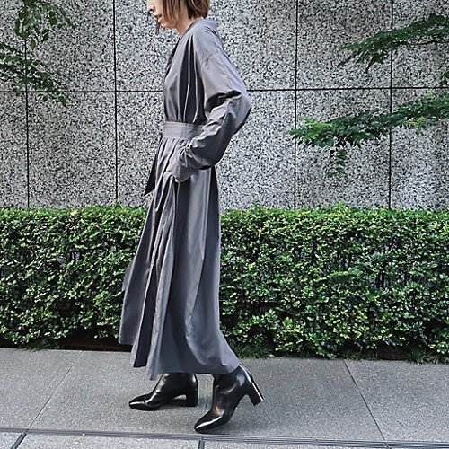 【イーバイエクラ/E by eclat】のバンドカラーキーネックシャツワンピース 人気、トレンドファッション・服の通販 founy(ファニー) 　ファッション　Fashion　レディースファッション　Fashion for Women　ワンピース　Dresses　シャツワンピース / 1枚で着映えコーデ　Shirt Dresses　なめらか　Smooth, Silky Texture　タフタ　Taffeta, Structured Fabric　エレガント 上品　Elegant　洗える　Machine Washable　other-3|ID: prp329100003148512 ipo3291000000034941787