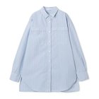 【スアデオ/suadeo】のルーズシルエットオーバーシャツ 人気、トレンドファッション・服の通販 founy(ファニー) ファッション Fashion レディースファッション WOMEN トップス・カットソー Tops/Tshirt シャツ/ブラウス Shirts/Blouses カフス Cuffs ストライプ Stripe デニム Denim ベーシック Basic ロング Long 洗える Washable 羽織 Haori thumbnail ブルーストライプ|ID: prp329100003162435 ipo3291000000031805127