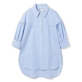 【エクラ/eclat】 袖ボリュームブラウス人気、トレンドファッション・服の通販 founy(ファニー) ファッション Fashion レディースファッション WOMEN トップス・カットソー Tops/Tshirt シャツ/ブラウス Shirts/Blouses ストライプ Stripe ボトム Bottom 別注 Special Order |ID:prp329100003186376