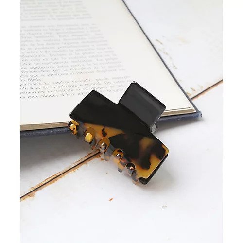 【コレカラ/collecala】のバイカラーマーブルバンスクリップ インテリア・キッズ・メンズ・レディースファッション・服の通販 founy(ファニー) ファッション Fashion レディースファッション Fashion for Women スクエア Square, Square Shape ハーフ Half, Half-Length フォルム Silhouette, Form マーブル Marble, Marble Pattern エレガント 上品 Elegant ブラウン|ID: prp329100003188836 ipo3291000000034685217