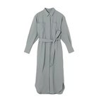 【イーバイエクラ/E by eclat】のベルトつきシャツワンピース 人気、トレンドファッション・服の通販 founy(ファニー) ファッション Fashion レディースファッション Fashion for Women ワンピース Dresses シャツワンピース / 1枚で着映えコーデ Shirt Dresses ベルト&ウエストマーク Belts & Waist Accessories シンプル Simple, Minimal スリット Slit, Slit Detail ポケット Pocket, Pocket Detail ラウンド Round, Round Neck 洗える Machine Washable thumbnail ライトグレー|ID: prp329100003189132 ipo3291000000034941771