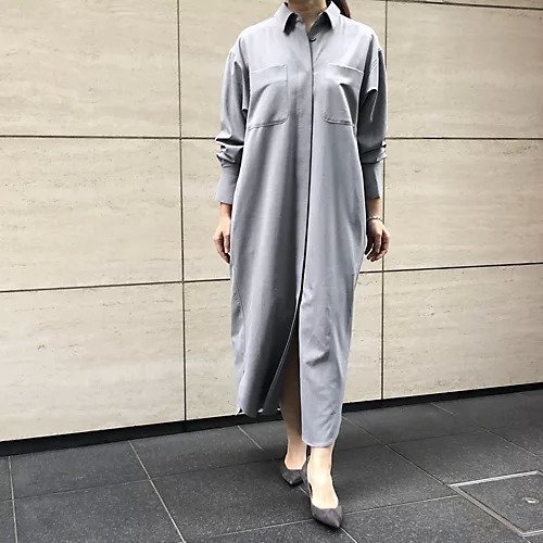 【イーバイエクラ/E by eclat】のベルトつきシャツワンピース 人気、トレンドファッション・服の通販 founy(ファニー) 　ファッション　Fashion　レディースファッション　Fashion for Women　ワンピース　Dresses　シャツワンピース / 1枚で着映えコーデ　Shirt Dresses　ベルト&ウエストマーク　Belts & Waist Accessories　シンプル　Simple, Minimal　スリット　Slit, Slit Detail　ポケット　Pocket, Pocket Detail　ラウンド　Round, Round Neck　洗える　Machine Washable　other-3|ID: prp329100003189132 ipo3291000000034941773