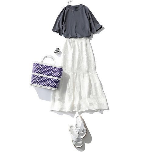 【イーバイエクラ/E by eclat】のジャカードティアードスカート 人気、トレンドファッション・服の通販 founy(ファニー) 　ファッション　Fashion　レディースファッション　Fashion for Women　スカート　Skirts　ティアードスカート　Tiered Skirts　ジャカード／ジャガード　Jacquard, Woven Pattern　ティアード　Tiered, Tiered Style　ラグジュアリー　Luxury, Elegant　洗える　Machine Washable　other-2|ID: prp329100003189372 ipo3291000000034955138