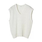【イーバイエクラ/E by eclat】のツイード調ニットベスト 人気、トレンドファッション・服の通販 founy(ファニー) ファッション Fashion レディースファッション Fashion for Women アウター Coat / Outerwear Collection トップス・カットソー Cut & Sew Tops ニット Knit Tops & Sweaters ベスト&ジレ / 重ね着スタイル Vests & Gilets ツイード Twill, Twill Weave トレンド Trend, Trending Now ベスト Vest, Waistcoat 洗える Machine Washable thumbnail ホワイト|ID: prp329100003189400 ipo3291000000034954967