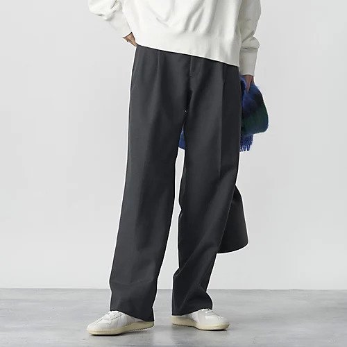 【オブラダ/Oblada】のOFFICER PANTS インテリア・キッズ・メンズ・レディースファッション・服の通販 founy(ファニー) 　ファッション　Fashion　レディースファッション　WOMEN　パンツ　Pants　センター　Center　ワイド　Wide　人気　Popularity　定番　Standard　GRAY|ID: prp329100003198021 ipo3291000000029318190