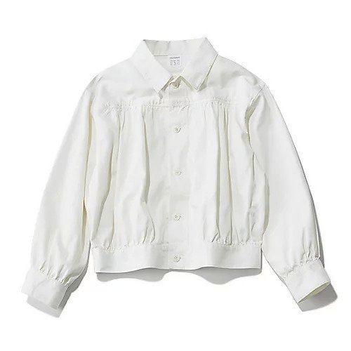 【トゥエルブクローゼット/12closet】の【洗える】ギャザー切り替えコットンジャケット インテリア・キッズ・メンズ・レディースファッション・服の通販 founy(ファニー) 　ファッション　Fashion　レディースファッション　Fashion for Women　アウター　Coat / Outerwear Collection　レディースジャケット・軽アウター　Jackets　インディゴ　Indigo Denim　ギャザー　Gathered, Ruffled　ショート　Short, Short Length　ジャケット　Jacket, Outerwear　デニム　Denim, Jeans Material　バランス　Balance, Style Balance　ヨーク　Yoke, Yoke Design　夏　Summer　春　Spring　洗える　Machine Washable　ホワイト|ID: prp329100003202484 ipo3291000000034942725