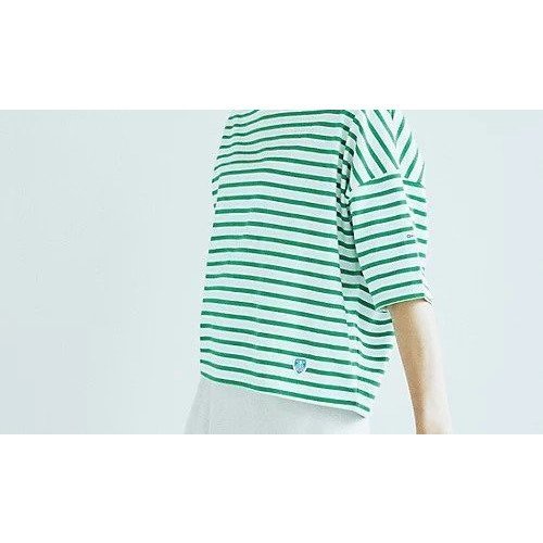 【オーシバル/ORCIVAL】のワイドショートスリーブクルーネックプルオーバー 人気、トレンドファッション・服の通販 founy(ファニー) ファッション Fashion レディースファッション Fashion for Women トップス・カットソー Cut & Sew Tops カジュアルプルオーバー・ニットトップス Pullovers & Knit Tops / Casual Pullovers トレンド Trend, Trending Now ボーダー Border, Stripe リラックス Relax, Relaxed Fit ワイド Wide, Wide Fit 春 Spring 洗える Machine Washable other-2|ID: prp329100003202667 ipo3291000000035913432