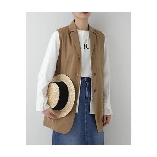 【ヒューマンウーマン/HUMAN WOMAN】のテーラードジレ 人気、トレンドファッション・服の通販 founy(ファニー) 　ファッション　Fashion　レディースファッション　WOMEN　アウター　Coat Outerwear　トップス・カットソー　Tops/Tshirt　ベスト/ジレ　Gilets/Vests　おすすめ　Recommend　コンパクト　Compact　スタンダード　Standard　ボトム　Bottom　マニッシュ　Mannish　ロング　Long　 other-1|ID: prp329100003212998 ipo3291000000030972154