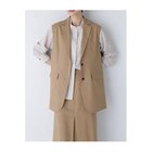 【ヒューマンウーマン/HUMAN WOMAN】のテーラードジレ 人気、トレンドファッション・服の通販 founy(ファニー) ファッション Fashion レディースファッション Fashion for Women アウター Coat / Outerwear Collection トップス・カットソー Cut & Sew Tops ベスト&ジレ / 重ね着スタイル Vests & Gilets おすすめ Recommended / Our Picks インナー Innerwear ストレッチ Stretch, Stretchy Fabric セットアップ Set-Up, Coordinated Outfit ダウン Down, Puffer トレンド Trend, Trending Now ハーフ Half, Half-Length プリント Print, Printed Pattern thumbnail ベージュ|ID: prp329100003212998 ipo3291000000034921444