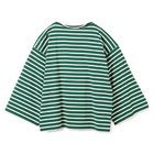 【オブラダ/Oblada】のボーダーBIGシルエットTシャツ 人気、トレンドファッション・服の通販 founy(ファニー) ファッション Fashion レディースファッション WOMEN トップス・カットソー Tops/Tshirt シャツ/ブラウス Shirts/Blouses ロング / Tシャツ T-Shirts おすすめ Recommend タートルネック Turtleneck デニム Denim ボーダー Border リラックス Relax 洗える Washable thumbnail グリーン|ID: prp329100003240792 ipo3291000000030707218