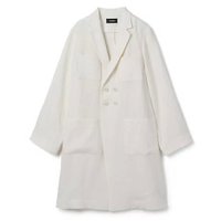 【シンメ/SINME】のリネンコート 人気、トレンドファッション・服の通販 founy(ファニー) ファッション Fashion レディースファッション WOMEN アウター Coat Outerwear コート Coats クラシカル Classical ダブル Double フォルム Form リネン Linen |ID:prp329100003248103