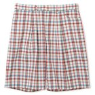 【ファーラー/FARAH / MEN】のThree-tuck Wide Shorts Souvenir Check レッド|ID: prp329100003257502 ipo3291000000032173889