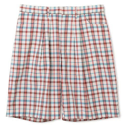 【ファーラー/FARAH / MEN】のThree-tuck Wide Shorts Souvenir Check インテリア・キッズ・メンズ・レディースファッション・服の通販 founy(ファニー) 　ファッション　Fashion　メンズファッション　Fashion for Men　2023年　2023　2023春夏・S/S　Spring/Summer 2023 SS23　カラフル　Colorful Design　ショート　Short, Short Length　シンプル　Simple, Minimal　チェック　Check, Plaid, Tartan　フォルム　Silhouette, Form　洗える　Machine Washable　レッド|ID: prp329100003257502 ipo3291000000032173889