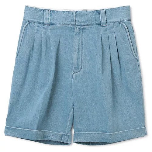 【ファーラー/FARAH / MEN】のThree-tuck Wide Shorts インテリア・キッズ・メンズ・レディースファッション・服の通販 founy(ファニー) 　ファッション　Fashion　メンズファッション　Fashion for Men　2023年　2023　2023春夏・S/S　Spring/Summer 2023 SS23　ウォッシュ　Washed Finish　ショート　Short, Short Length　デニム　Denim, Jeans Material　フォルム　Silhouette, Form　リラックス　Relax, Relaxed Fit　ワイド　Wide, Wide Fit　洗える　Machine Washable　ブリーチ|ID: prp329100003257504 ipo3291000000032173921