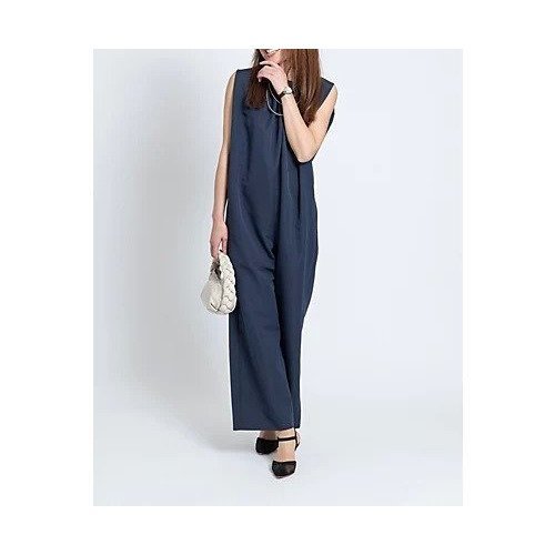 【エムセブンデイズ/M7days】のフロントタックオールインワン 人気、トレンドファッション・服の通販 founy(ファニー) 　ファッション　Fashion　レディースファッション　WOMEN　ワンピース　Dress　オールインワン ワンピース　All In One Dress　ストレート　Straight　ノースリーブ　No Sleeve　フォルム　Form　洗える　Washable　other-3|ID: prp329100003257946 ipo3291000000031258667