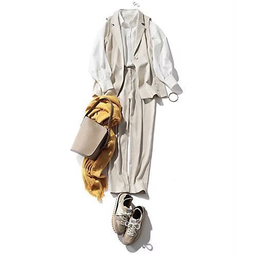 【エムセブンデイズ/M7days】のリネン調セミテーパードパンツ 人気、トレンドファッション・服の通販 founy(ファニー) 　ファッション　Fashion　レディースファッション　Fashion for Women　パンツ　Pants & Trousers　リネン　Linen, Linen Fabric　定番　Standard, Basic Item　other-3|ID: prp329100003258157 ipo3291000000034956780