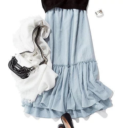 【エムセブンデイズ/M7days】の【コラボ】ティアードスカート 人気、トレンドファッション・服の通販 founy(ファニー) 　ファッション　Fashion　レディースファッション　Fashion for Women　スカート　Skirts　ティアードスカート　Tiered Skirts　ギャザー　Gathered, Ruffled　コラボ　Collaboration, Collab　シアー　Sheer, See-Through　ティアード　Tiered, Tiered Style　ティアードスカート　Tiered Skirt, Flounced Skirt　マーメイド　Mermaid, Fishtail Silhouette　洗える　Machine Washable　ビジネス 仕事 通勤　Business / Work / Commuting　other-3|ID: prp329100003258273 ipo3291000000034955283