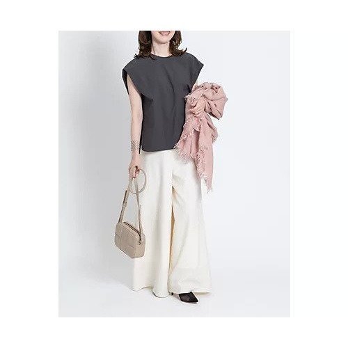 【エムセブンデイズ/M7days】の【コラボ】後ろVあきブラウス 人気、トレンドファッション・服の通販 founy(ファニー) 　ファッション　Fashion　レディースファッション　Fashion for Women　トップス・カットソー　Cut & Sew Tops　シャツ・ブラウス・オフィスカジュアル　Elegant Blouses & Button-Ups　インナー　Innerwear　コラボ　Collaboration, Collab　シンプル　Simple, Minimal　スリーブ　Sleeve, Long Sleeve / Short Sleeve　フレンチ　French, French Style　洗える　Machine Washable　other-3|ID: prp329100003258419 ipo3291000000034953052