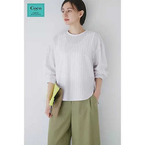 【ヒューマンウーマン/HUMAN WOMAN】のカラミストライプブラウス 人気、トレンドファッション・服の通販 founy(ファニー) 　ファッション　Fashion　レディースファッション　WOMEN　トップス・カットソー　Tops/Tshirt　シャツ/ブラウス　Shirts/Blouses　おすすめ　Recommend　オレンジ　Orange　スタンダード　Standard　ストライプ　Stripe　ヘムライン　Hemline　ボーダー　Border　 other-1|ID: prp329100003272257 ipo3291000000029153373