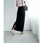 【マージュール/marjour】のOPENWORK STRETCH RIB SKIRT BLACK|ID: prp329100003274379 ipo3291000000034767066