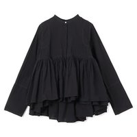 【カレンソロジー/Curensology】の【洗える】レイヤードギャザーブラウス 人気、トレンドファッション・服の通販 founy(ファニー) ファッション Fashion レディースファッション Fashion for Women トップス・カットソー Cut & Sew Tops シャツ・ブラウス・オフィスカジュアル Elegant Blouses & Button-Ups ペプラム Peplum, Flared Hem 夏 Summer 春 Spring 洗える Machine Washable |ID:prp329100003274428
