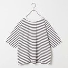 【トゥエルブクローゼット/12closet】の【洗える】後ろタックフレアT 人気、トレンドファッション・服の通販 founy(ファニー) ファッション Fashion レディースファッション WOMEN ドロップ Drop フレア Flare 夏 Summer 洗える Washable thumbnail ライトグレー&#215;ホワイト|ID: prp329100003274459 ipo3291000000026626467