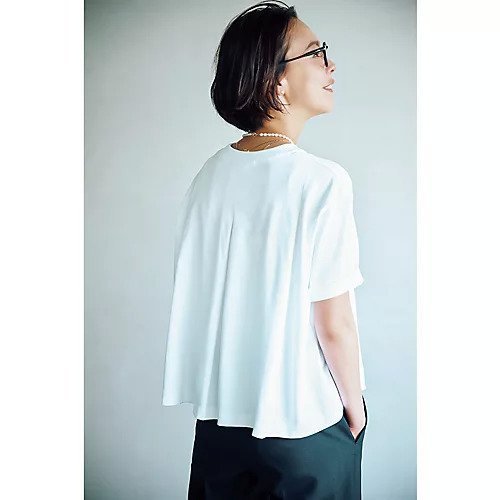 【トゥエルブクローゼット/12closet】の【洗える】後ろタックフレアT 人気、トレンドファッション・服の通販 founy(ファニー) 　ファッション　Fashion　レディースファッション　Fashion for Women　フレア　Flare, Flared　ボーダー　Border, Stripe　人気　Popular, Best Seller　洗える　Machine Washable　other-3|ID: prp329100003274459 ipo3291000000032704086