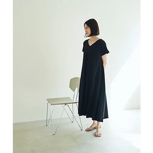 【マージュール/marjour】のSUMMER PONTE DRESS インテリア・キッズ・メンズ・レディースファッション・服の通販 founy(ファニー) 　ファッション　Fashion　レディースファッション　WOMEN　ワンピース　Dress　ドレス　Party Dresses　オケージョン　Occasion　サンダル　Sandals　ストレッチ　Stretch　スニーカー　Sneakers　トラベル　Travel　半袖　Short Sleeve　夏　Summer　洗える　Washable　ブラック|ID: prp329100003299914 ipo3291000000022060522