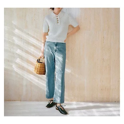 【アッパー ハイツ/upper hights】の【HPS別注】THE LAZY HIM ライトデニム 人気、トレンドファッション・服の通販 founy(ファニー) 　ファッション　Fashion　レディースファッション　WOMEN　コンビ　Combination　ストレート　Straight　テーパード　Tapered　デニム　Denim　トレンド　Trend　フェミニン　Feminine　ワイド　Wide　別注　Special Order　洗える　Washable　other-3|ID: prp329100003300190 ipo3291000000031730413