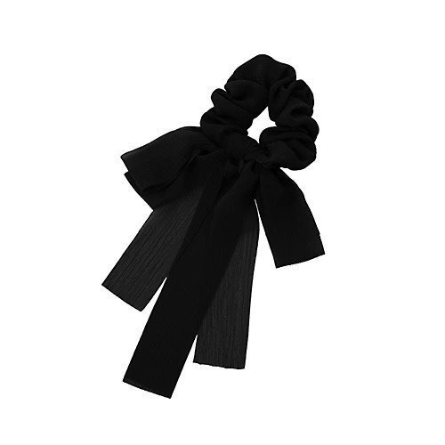 【ミエリインヴァリアント/MIELIINVARIANT】のChiffon Wreath Hair Rubber インテリア・キッズ・メンズ・レディースファッション・服の通販 founy(ファニー) 　ファッション　Fashion　レディースファッション　WOMEN　シンプル　Simple　リボン　Ribbon　BLACK|ID: prp329100003300794 ipo3291000000022063608