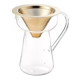 【コレス/cores / GOODS】のゴールドコーンフィルターアンドサーバー 人気、トレンドファッション・服の通販 founy(ファニー) オイル Body Oil ガラス Glass, Glassware グラス Glass, Eyewear スリット Slit, Slit Detail ドット Polka Dot, Dot Pattern フォルム Silhouette, Form ペーパー Paper, Kraft Paper メッシュ Mesh, Net Fabric |ID:prp329100003302805