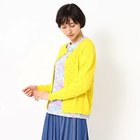 【ローラアシュレイ/LAURA ASHLEY】の【洗える】アイレット透かし編み カーディガン イエロー|ID: prp329100003303244 ipo3291000000024614248