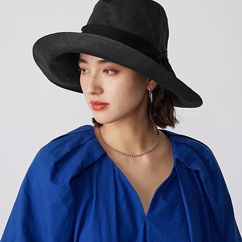 【キジマ タカユキ/KIJIMA TAKAYUKI】のPAPER CLOTH SOFTHAT(WIDE) インテリア・キッズ・メンズ・レディースファッション・服の通販 founy(ファニー) 　ファッション　Fashion　レディースファッション　Fashion for Women　キャップ&ハット　Hats & Caps　ペーパー　Paper, Kraft Paper　リボン　Ribbon, Bow　リラックス　Relax, Relaxed Fit　BLACK|ID: prp329100003314041 ipo3291000000033146087