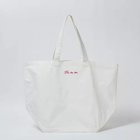 【オブラダ/Oblada】の【石上美津江さんコラボ】エンブロイダリーWロゴトート ホワイト|ID: prp329100003319171 ipo3291000000034724811